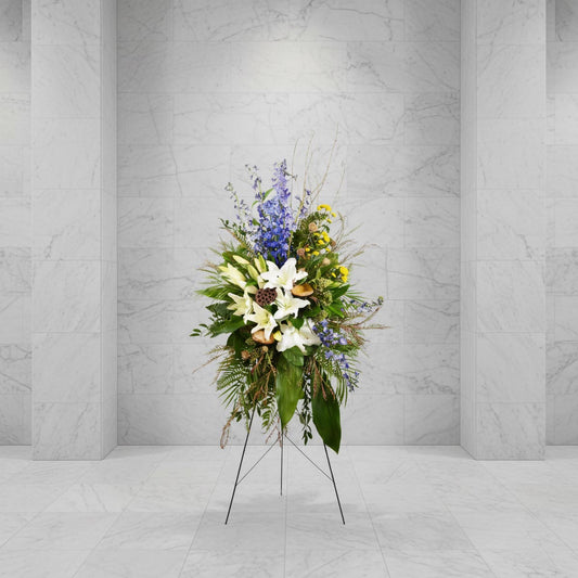 Rainforest Tribute Funeral Standing Spray (AR4094)