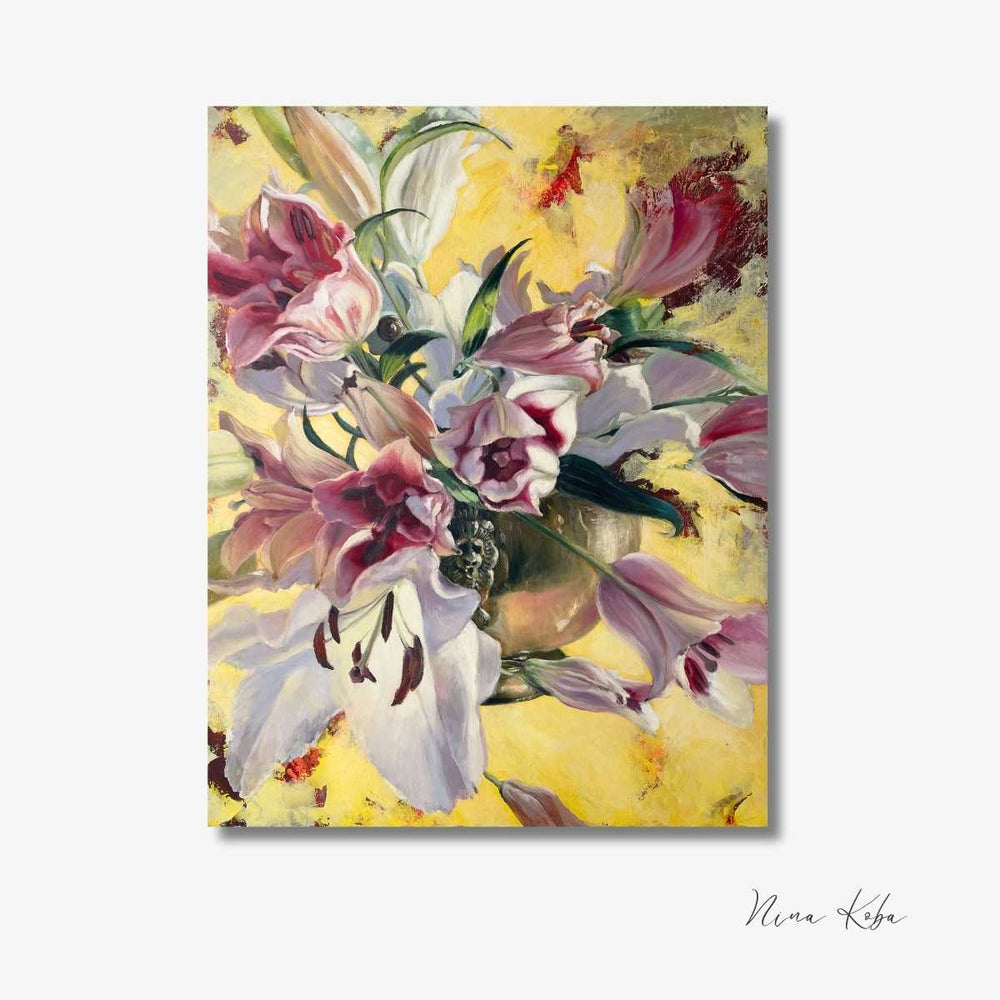 Le soleil fleurit - Peinture originale de Nina Koba