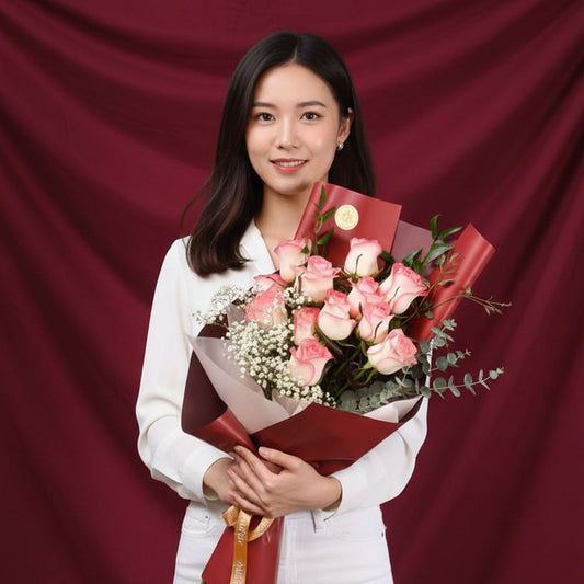 粉紅玫瑰花束 (AR2007)