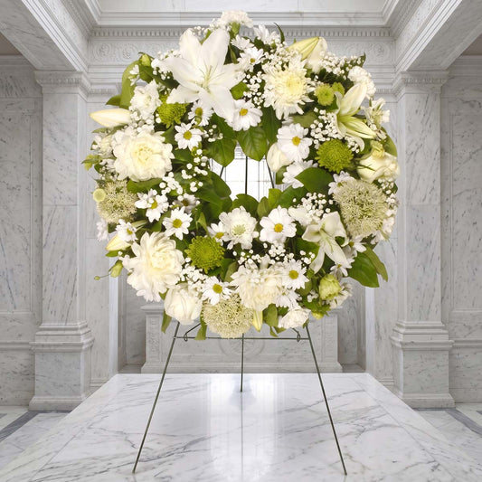 Compact Gentle Tribute Wreath 16-inch (AR2668)