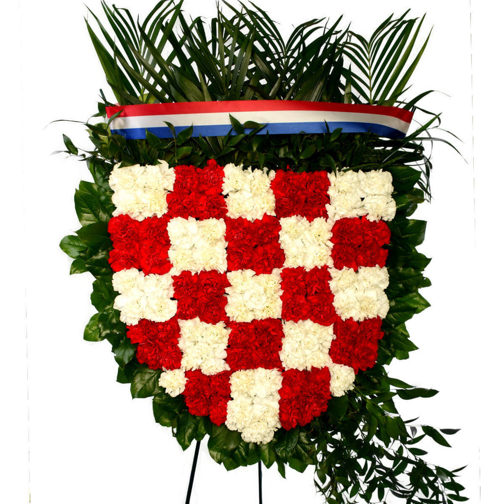 Croatian Funeral Flower Crest in Vancouver & Burnaby - Adele Rae