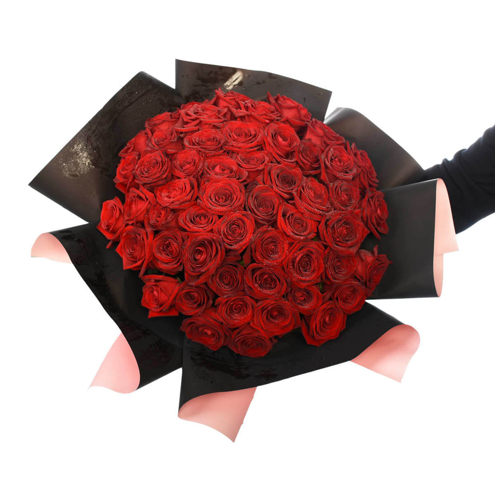 Big Red Rose Valentines Flower Bouquet | Adele Rae