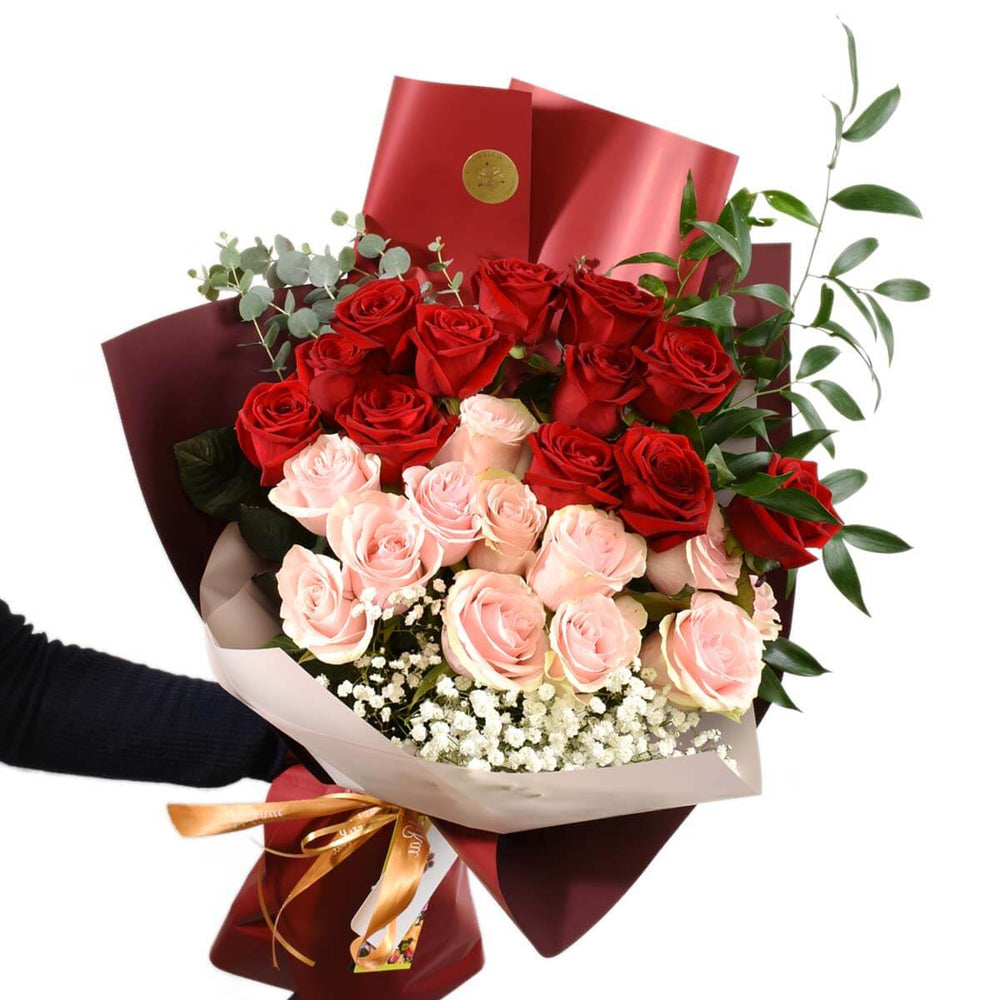 Romantic 24 roses bouquet by Burnaby Florist Adele Rae