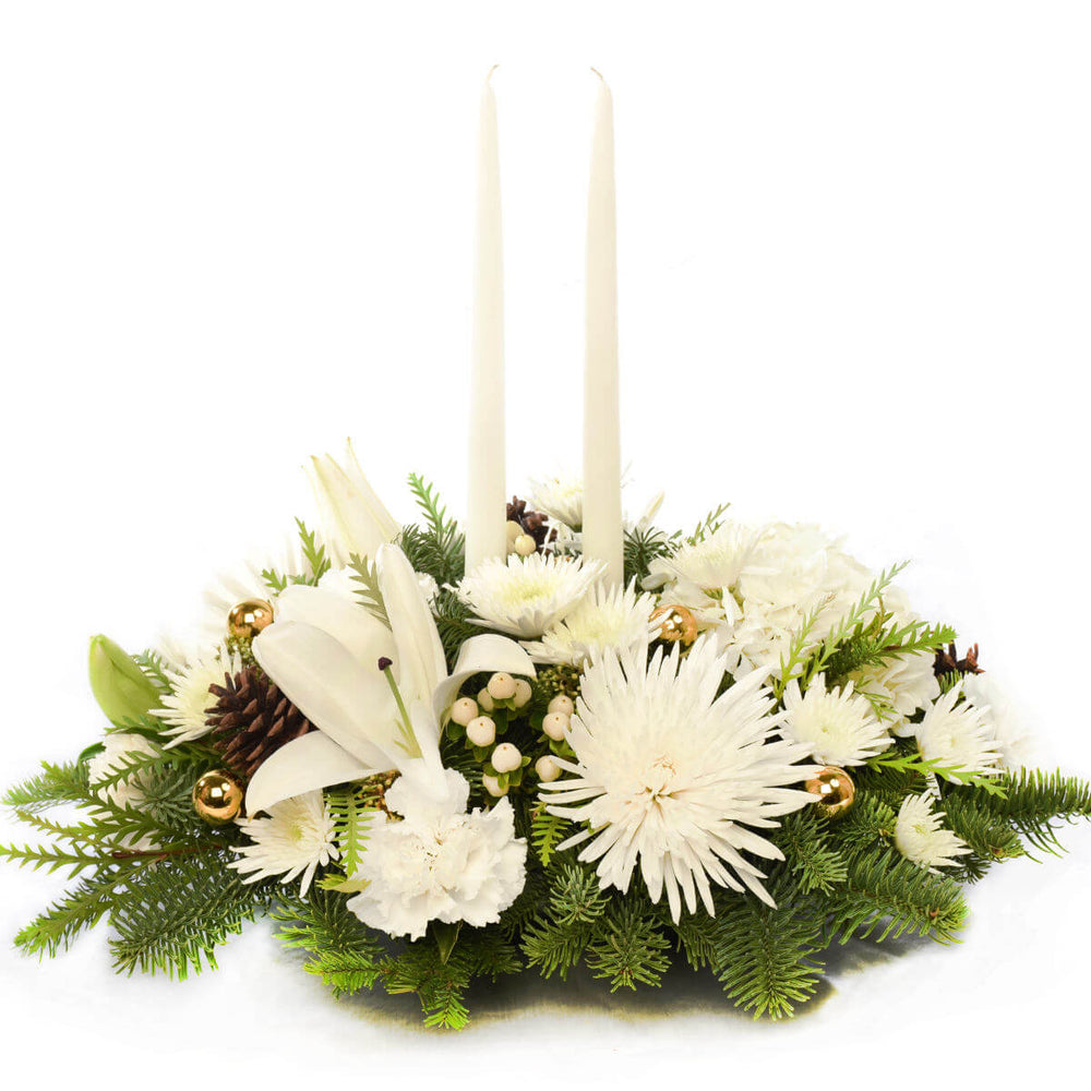 Christmas flower centrepiece delivery in Burnaby Canada