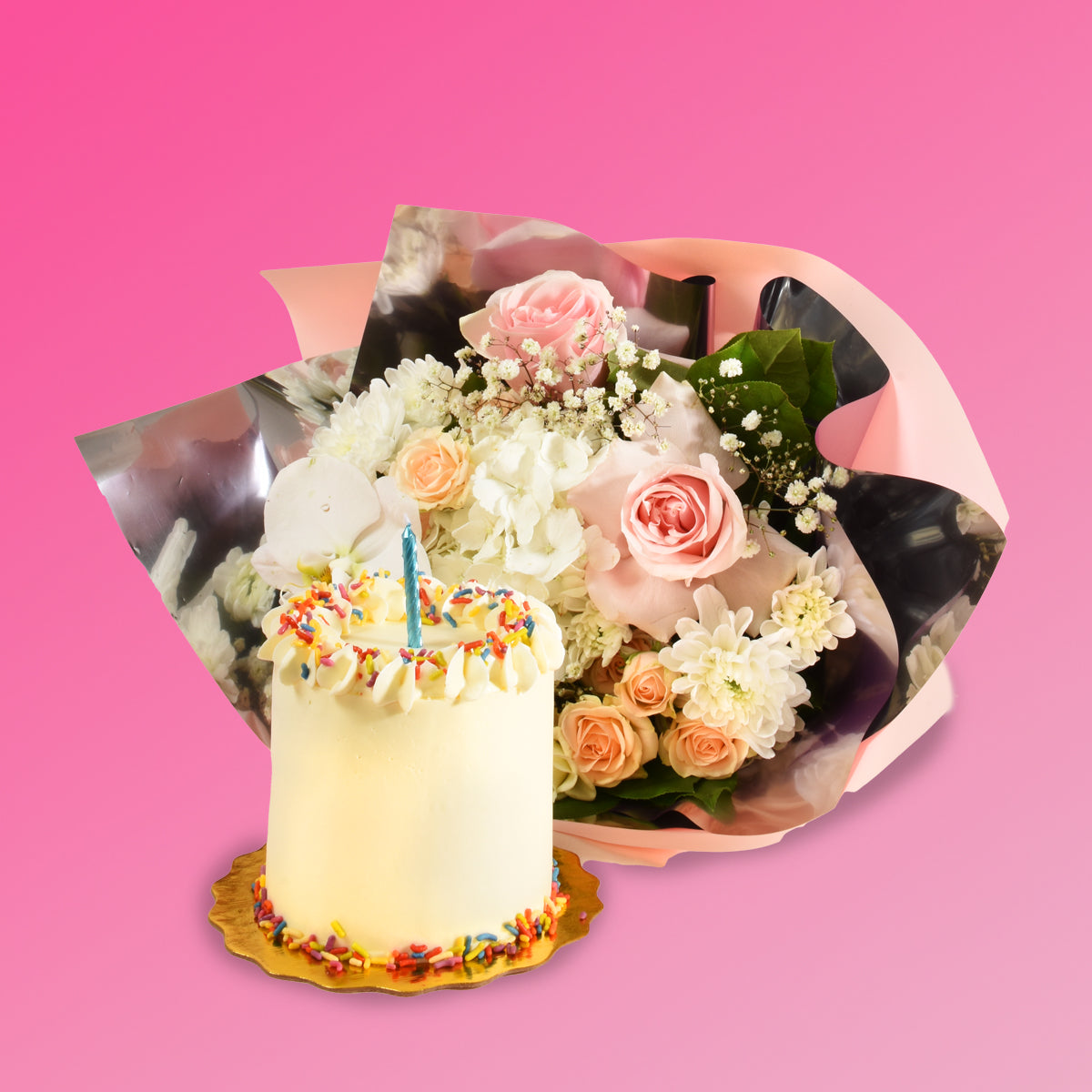 New Launch! Flowers and Cake for delivery in Vancouver by Adele Rae Florist
