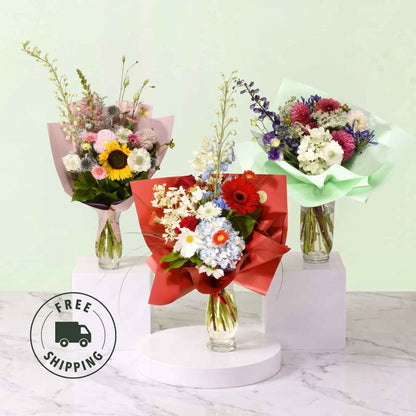 3-Month Subscription - Mixed Colour Seasonal Bouquet