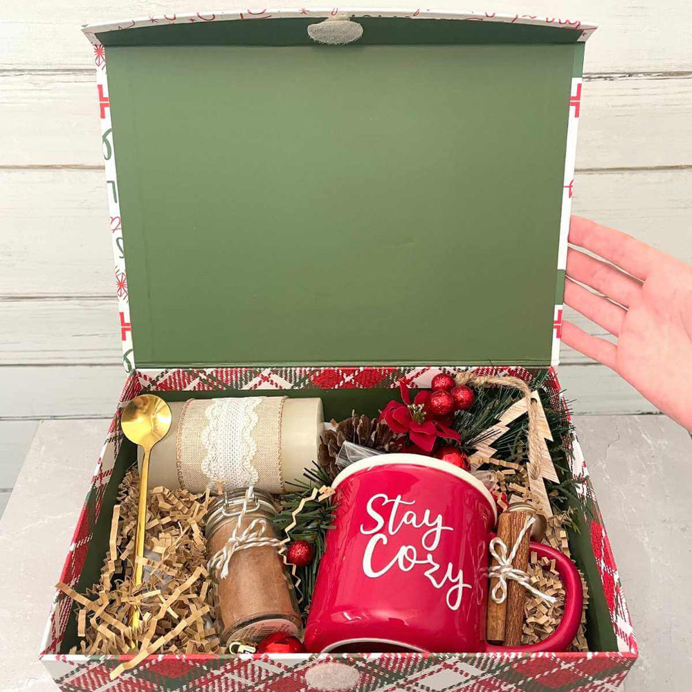 Chrismtas gift set with candle and mug from Coquitlam flower shop Adele Rae Florist