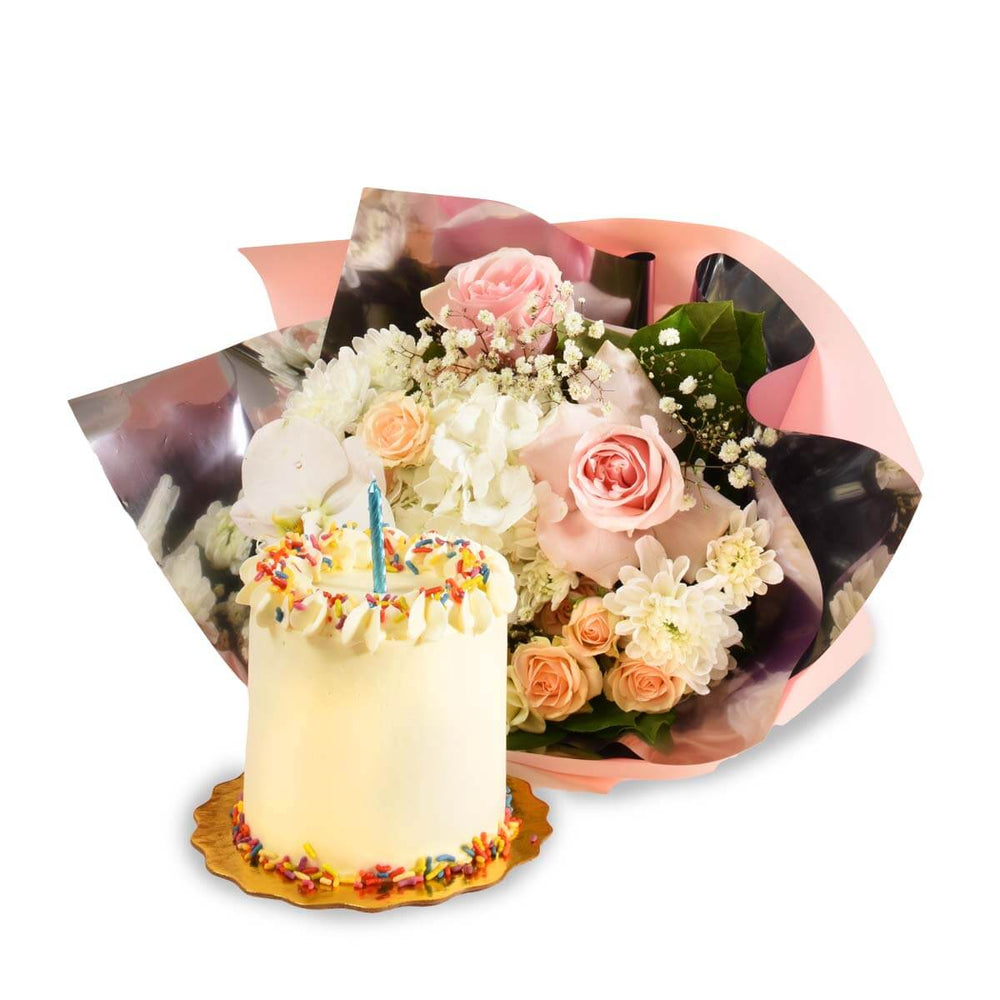 Birthday Flowers and Cake by Jenny Bakes (AR4239)