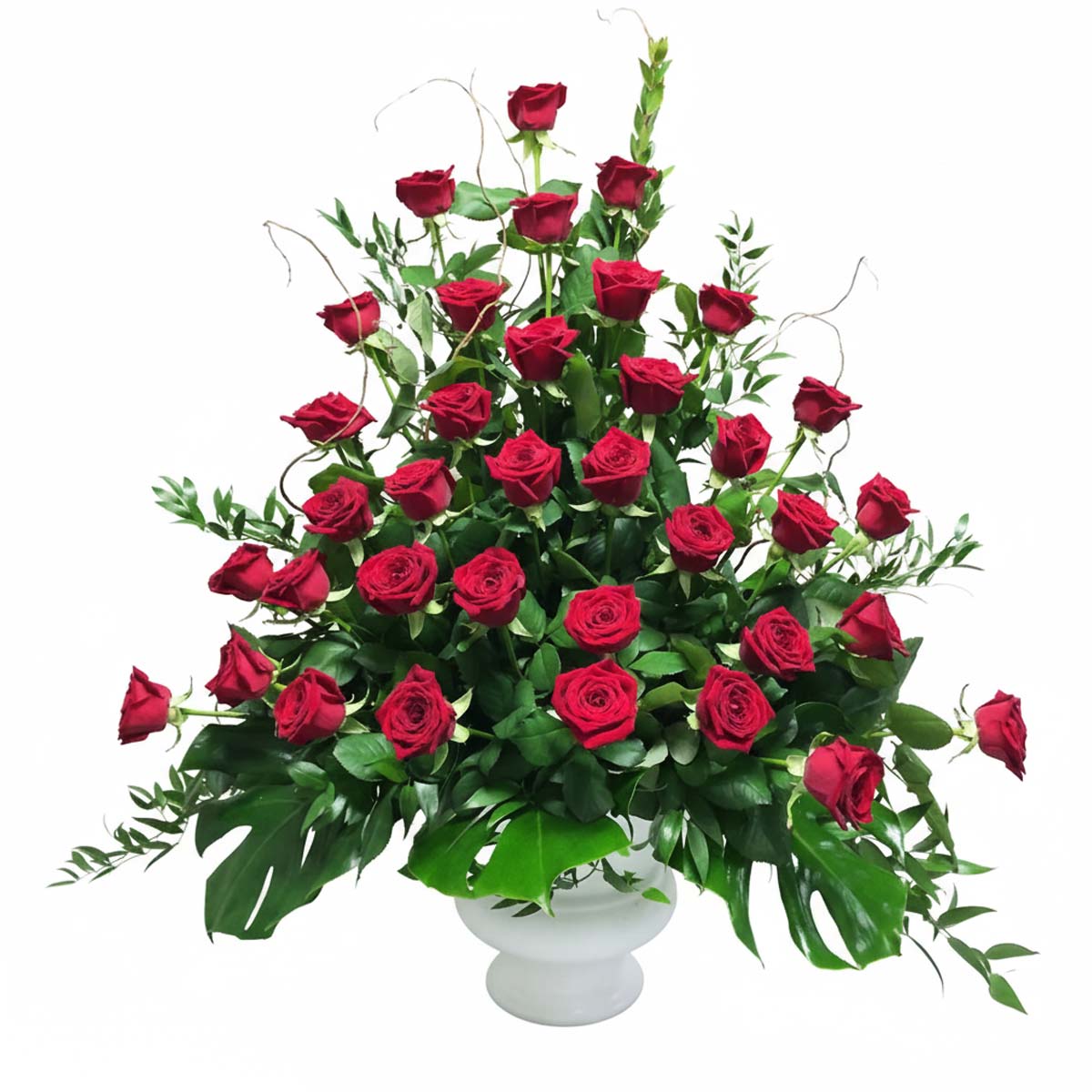 Red Rose Remembrance Funeral Arrangement (AR1610)