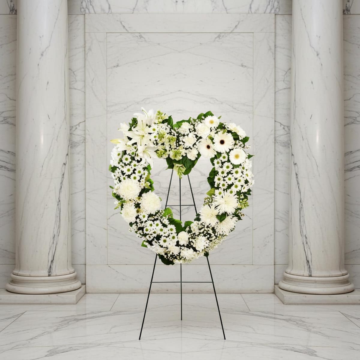 Guardian Angel Funeral Heart (AR2364)