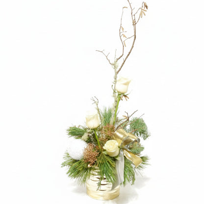 Arrangement de Noël doré (AR2647)