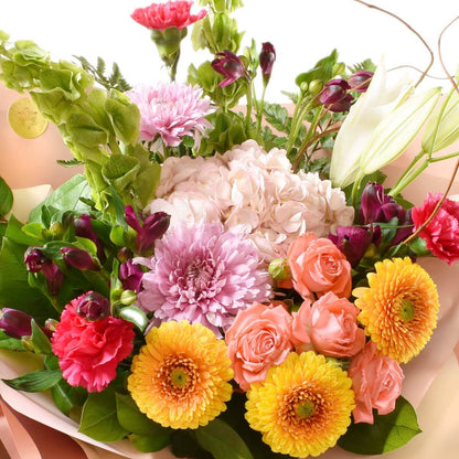 Colour bouquet for Birthday with roses in Vancouver 