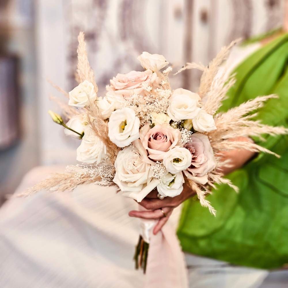 Wedding flower bouquet boho style by Nina Koba - Adele Rae florists collection