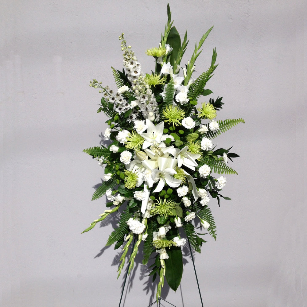 Gorgeous and elegant standing spray for delivery to Burnaby BC