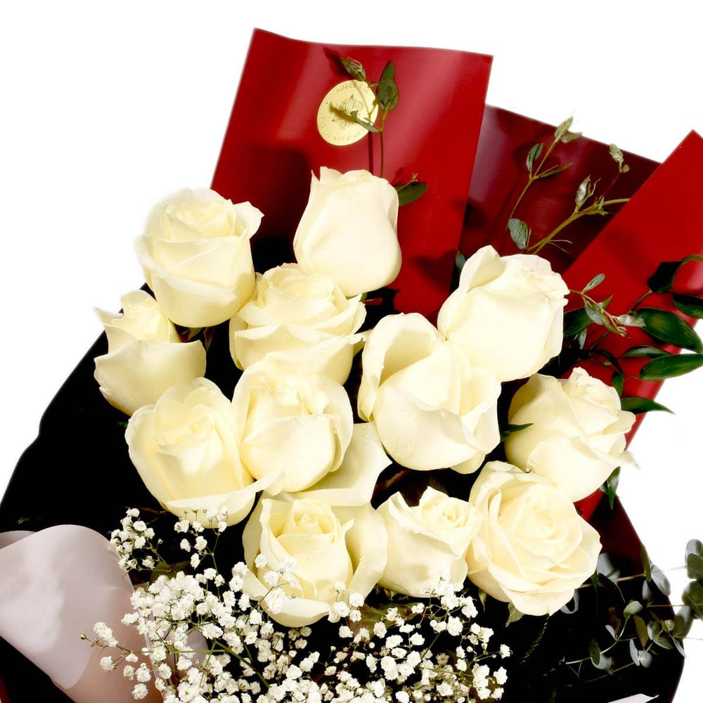 Un bouquet de roses blanches (AR4050)