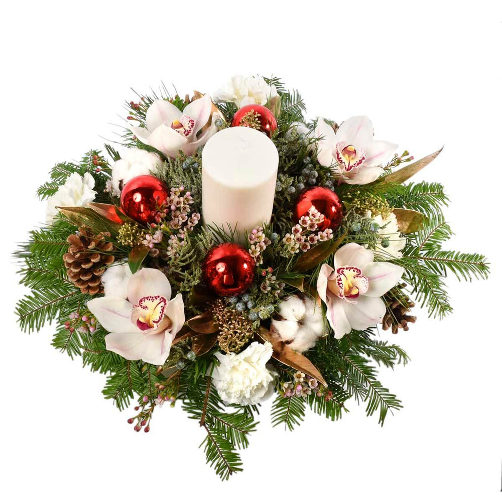 Christmas Flower Table Centerpiece - Burnaby BC - Adele Rae