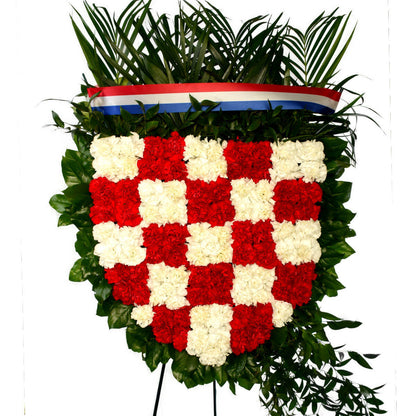 Croatian Funeral Flower Crest in Vancouver & Burnaby - Adele Rae
