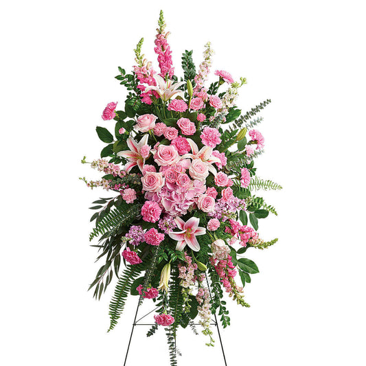North Vancouver BC Funeral Flower Standing Spray | Adele Rae
