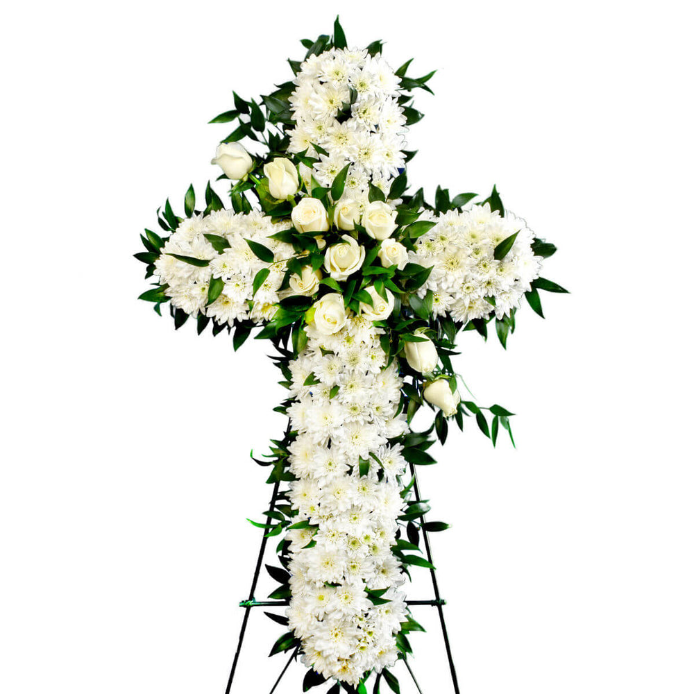 Vancouver Funeral Flower Delivery | Funeral Flower Cross | Adele Rae Florist