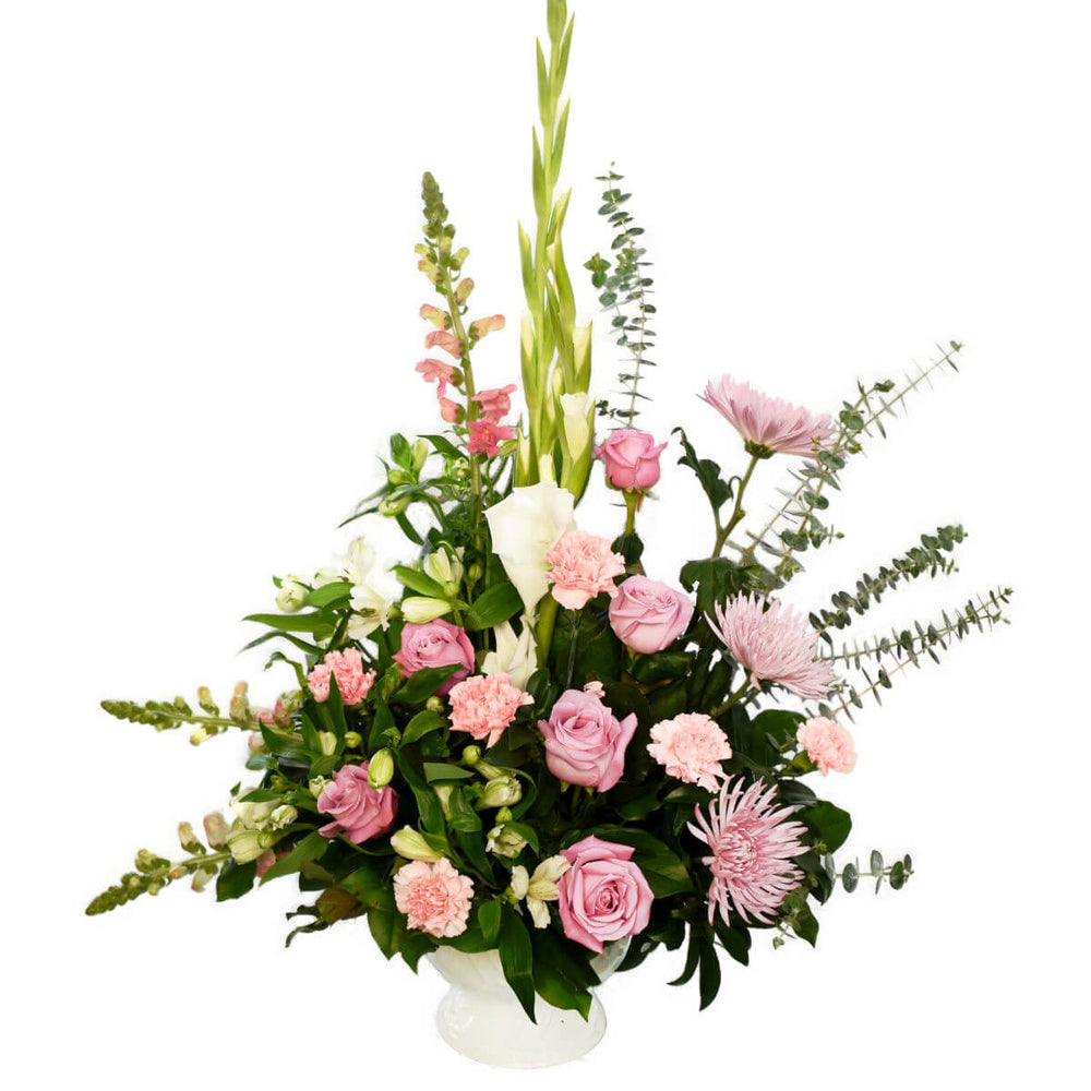 Coquitlam Sympathy Flowers with vase to home | Adele Rae Florist
