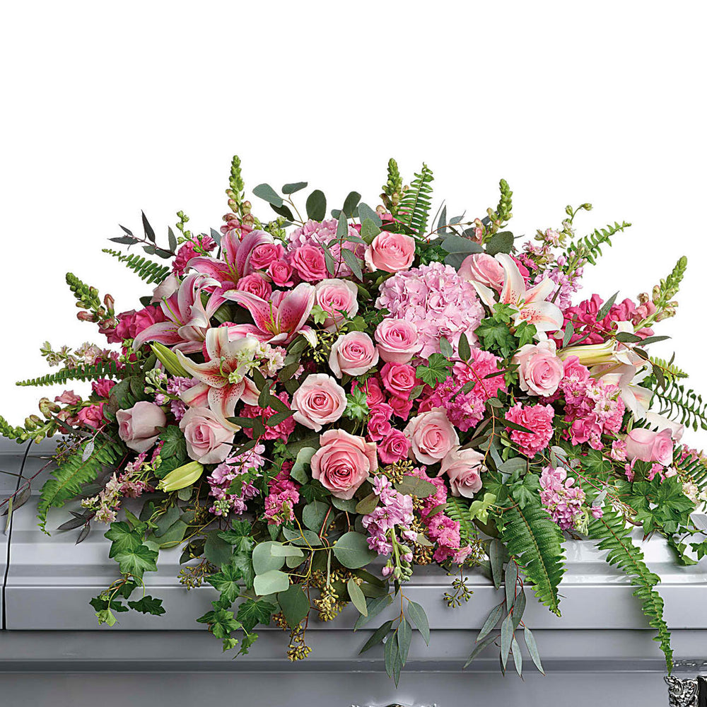 Vancouver BC Funeral Flowers Casket Spray for Her | Adele Rae